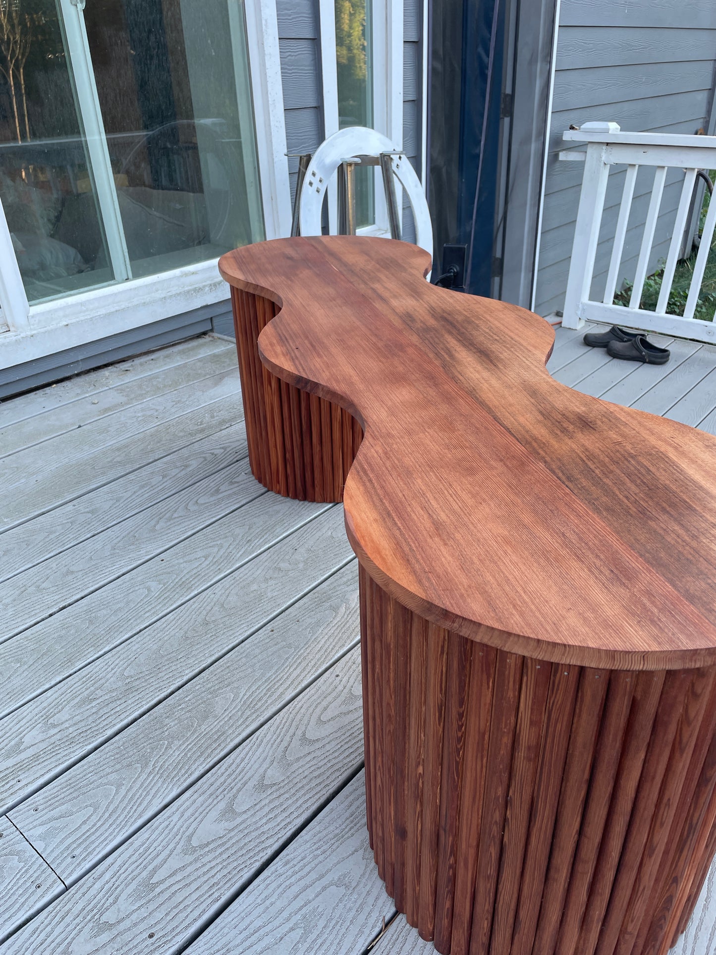 Custom "Wave" Bench