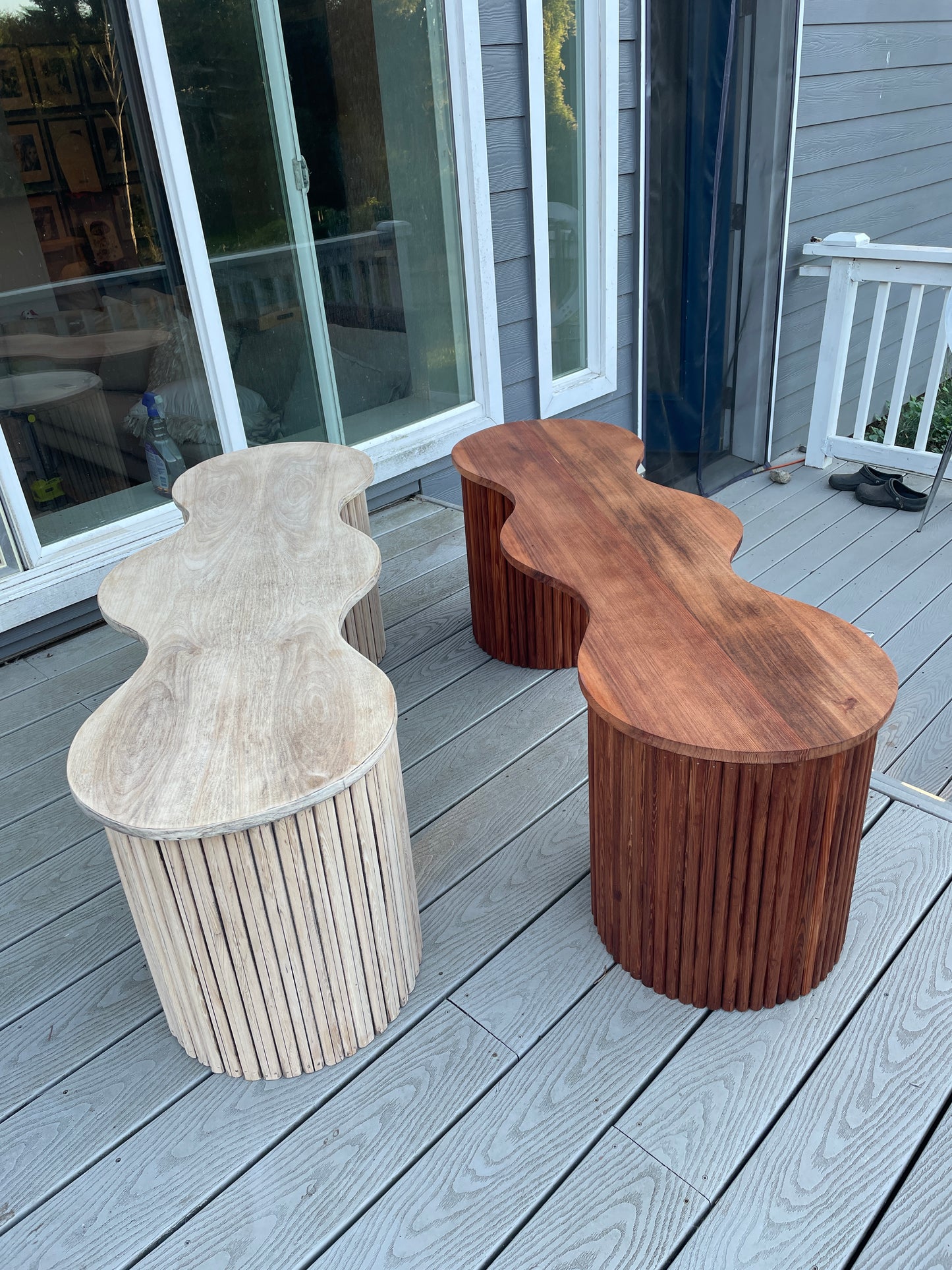 Custom "Wave" Bench
