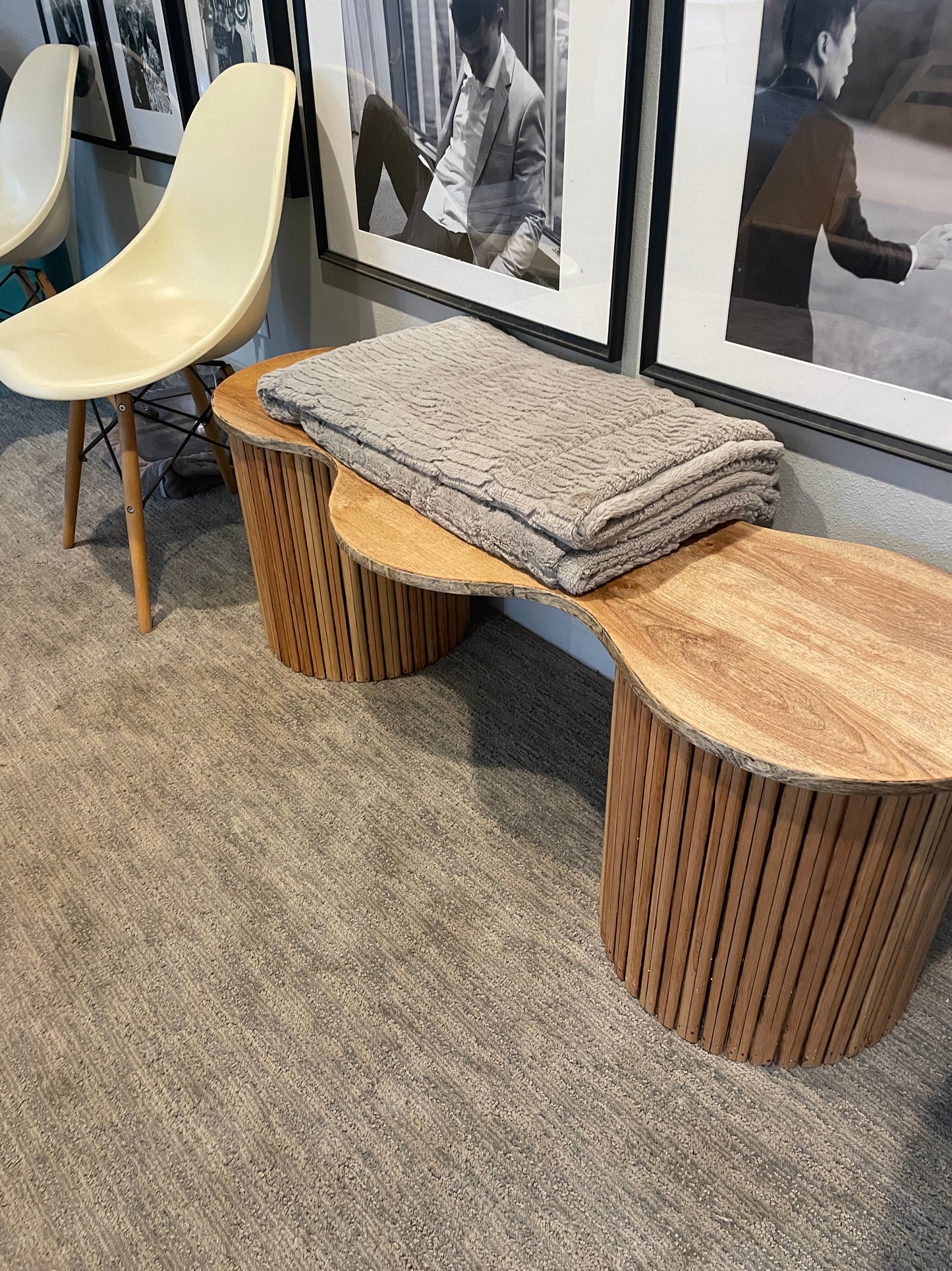 Custom "Wave" Bench