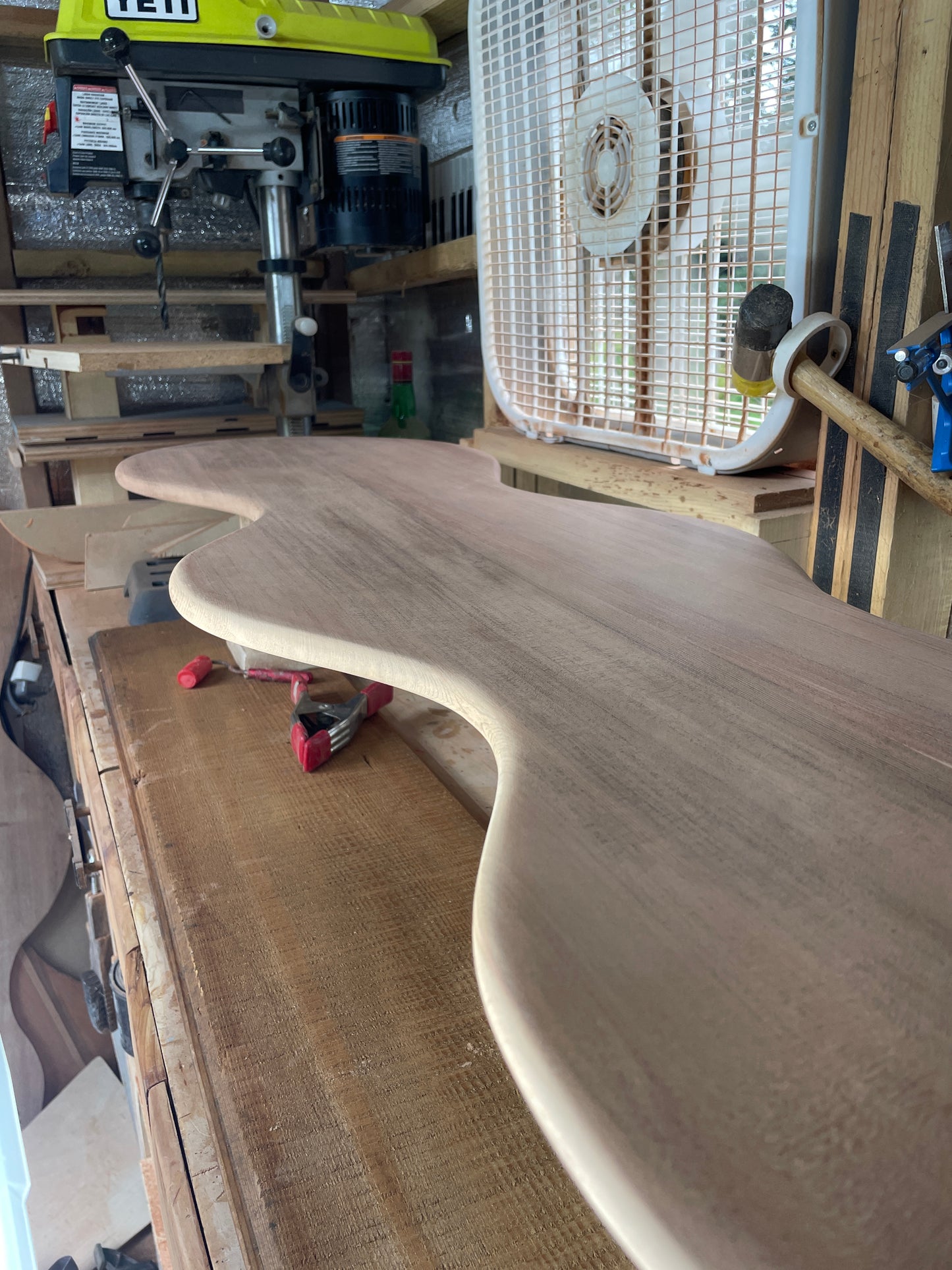 Custom "Wave" Bench
