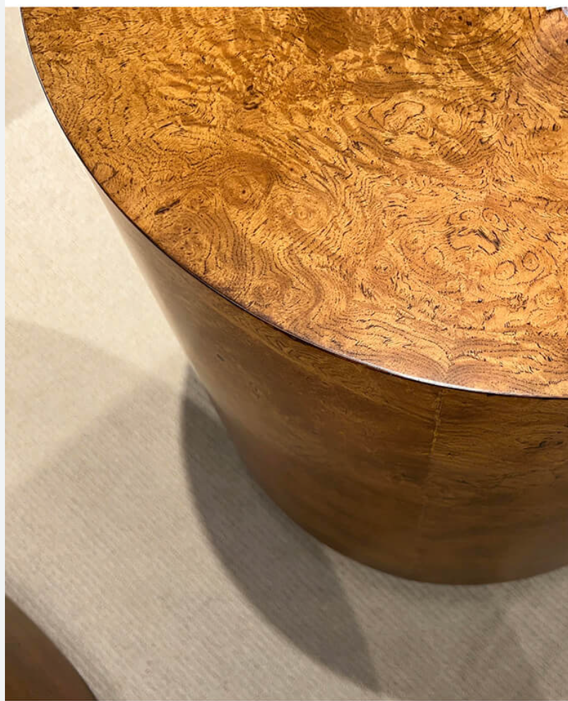 Custom Round Fluted End Table