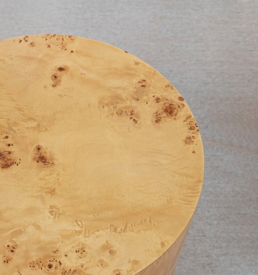 Custom Round Fluted End Table