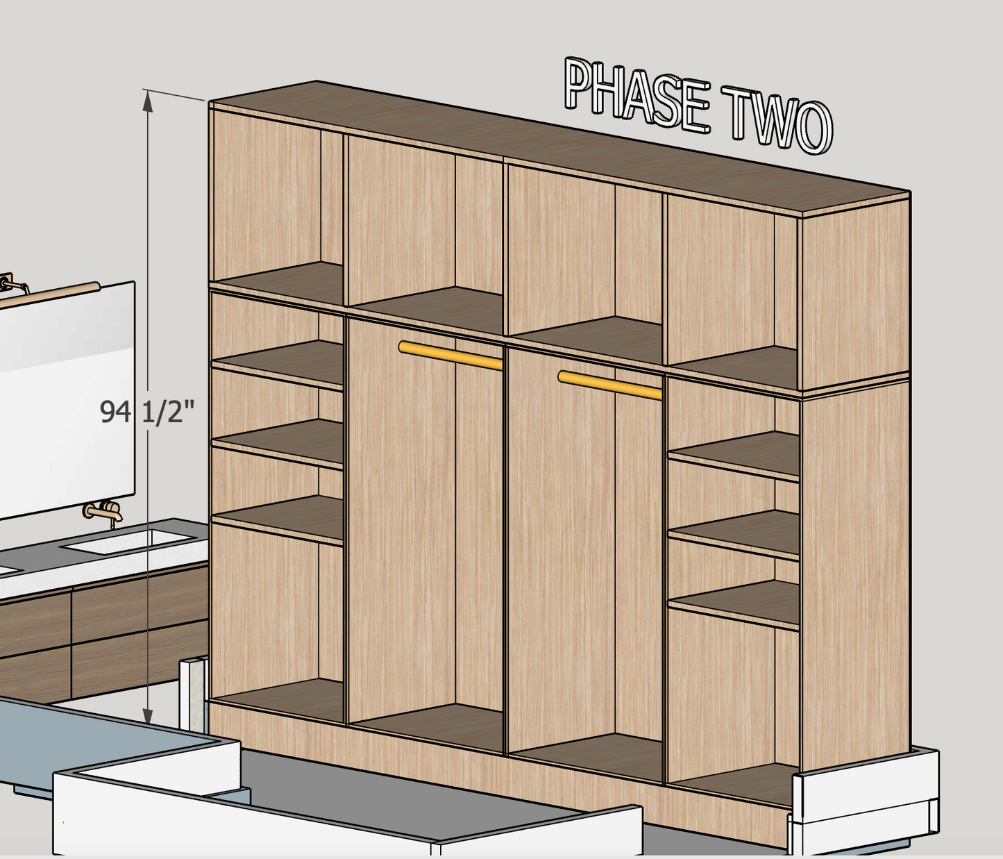 White Oak Closet (Phase One & Two)