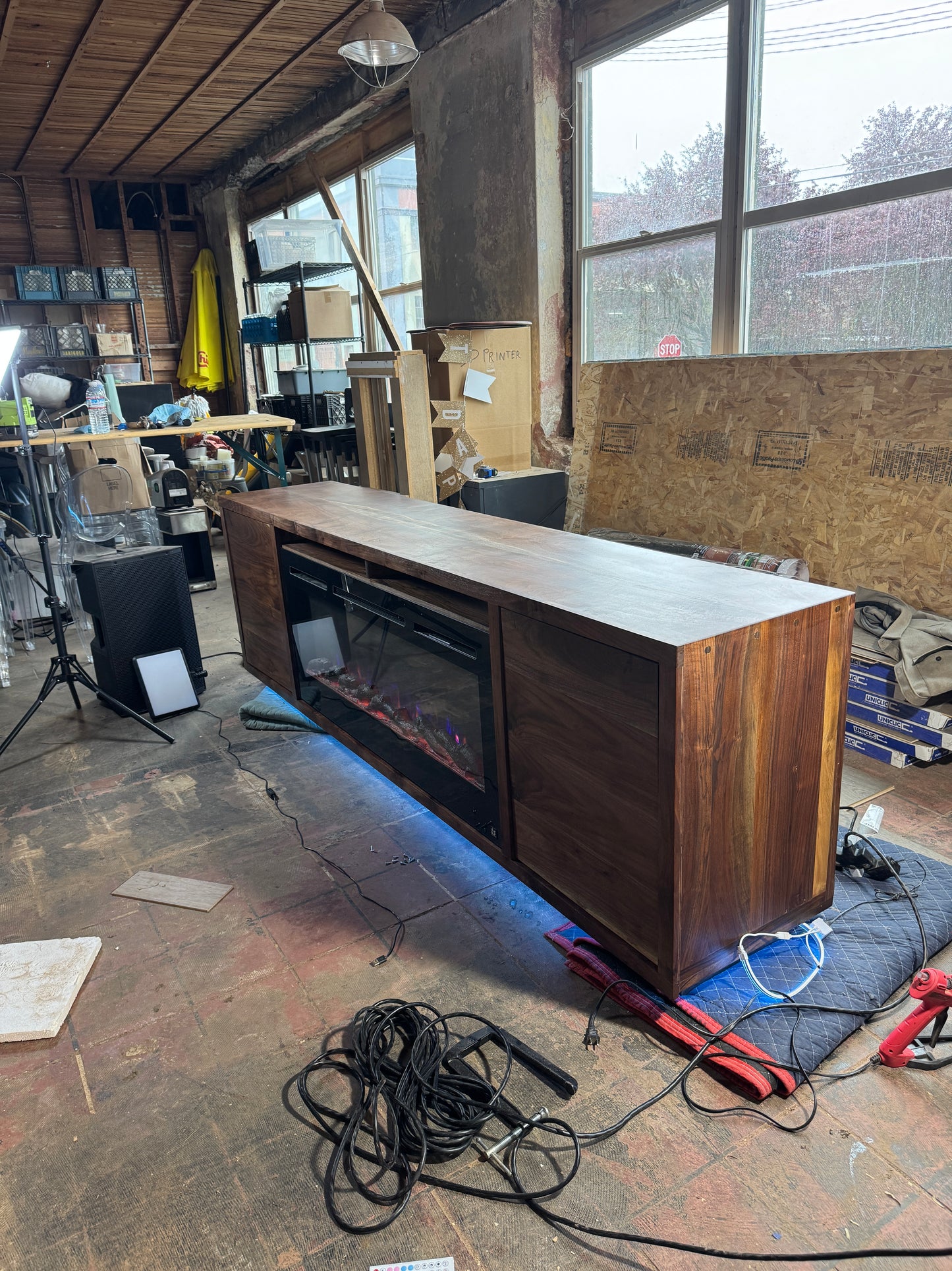 Walnut Entertainment Console (Custom)