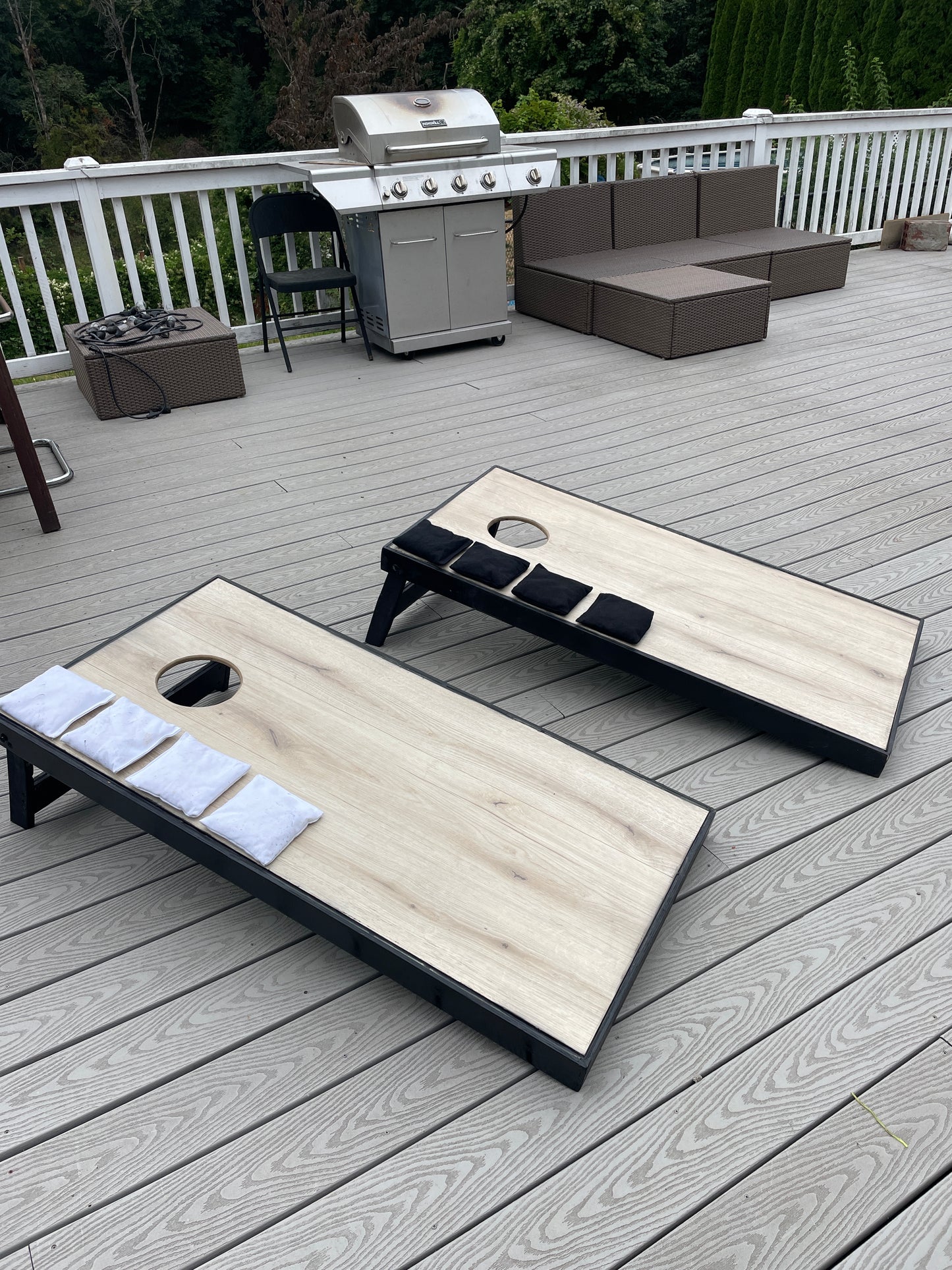 Laminate Cornhole Board Set w/ Bags (LOCAL pickup - Portland, OR)