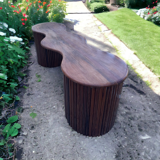 Custom "Wave" Bench