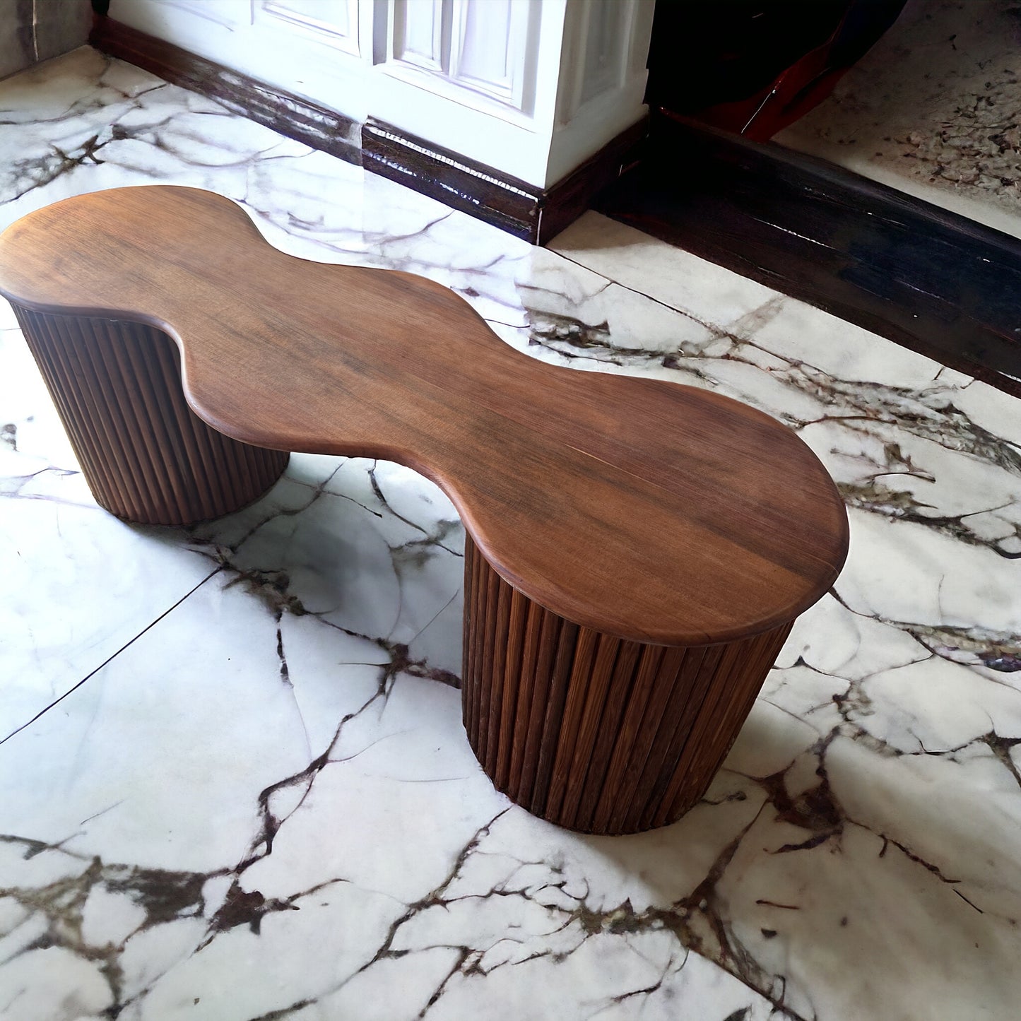 Custom "Wave" Bench