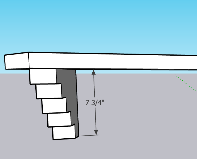 Minecraft Walnut Shelf (shipping included)